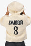Christian Dior White Teddy Wool J'Adior 8 Logo Jacket Size 34