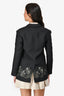 Valentino Wool/Silk Black Lace Detail Blazer Jacket Size 42