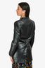 Nanushka Black Faux Leather Single Breasted Blazer Size XS