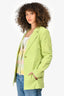 Jacquemus Neon Green Linen Single Breasted Blazer Size 32 with Tags