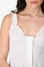 Alexander Wang White Button Up Sleeveless Top Size L (As Is)