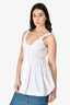 Alexander Wang White Button Up Sleeveless Top Size L (As Is)