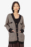 Sandro Black/White Houndstooth Pocket Cardigan Size 3