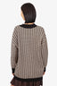 Sandro Black/White Houndstooth Pocket Cardigan Size 3
