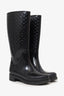 Louis Vuitton Black Rubber Monogram Rain Boots Size 40 (As Is)