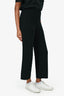 Hermès Black Wool Patterned Knitted Pants Size 34