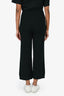 Hermès Black Wool Patterned Knitted Pants Size 34