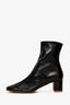 By Far Black Leather Ankle Boots Size 38