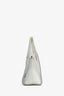 Staud White Leather PVC Top Handle 'Shirley' Bag