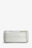Staud White Leather PVC Top Handle 'Shirley' Bag