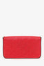 Louis Vuitton Red Leather Felicie Pochette