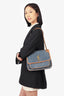 Saint Laurent Blue/Brown Denim/Suede Medium Monogram Matelasse Niki Shoulder Bag
