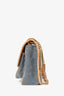 Saint Laurent Blue/Brown Denim/Suede Medium Monogram Matelasse Niki Shoulder Bag
