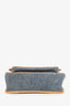 Saint Laurent Blue/Brown Denim/Suede Medium Monogram Matelasse Niki Shoulder Bag