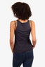 Pre-loved Chanel™Sport Navy/White 'CC' Logo Sleeveless Top Size 36