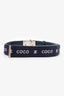 Pre-Loved Chanel™ Navy Wool 'Coco CC' Belt