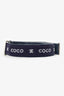 Pre-Loved Chanel™ Navy Wool 'Coco CC' Belt