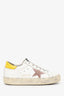 Golden Goose White Leather Distressed Hi Star Sneaker Size 38