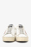 Golden Goose White Leather Distressed Hi Star Sneaker Size 38