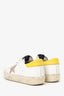 Golden Goose White Leather Distressed Hi Star Sneaker Size 38
