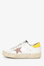 Golden Goose White Leather Distressed Hi Star Sneaker Size 38