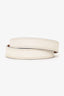 Hermès White Leather Kelly Double Tour Bracelet