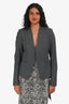 Theory Grey Wool Blend Blazer Size 4