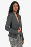 Theory Grey Wool Blend Blazer Size 4