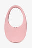 Coperni Pink Snakeskin Embossed Leather Swipe Bag