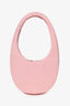 Coperni Pink Snakeskin Embossed Leather Swipe Bag