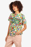 Gucci Multicolour Floral Printed Logo T-Shirt Size 1