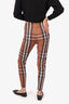 Burberry Beige Nova Check Leggings Size M