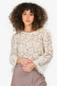 Dolce & Gabbana White Lace Quarter Sleeve Top Size 50
