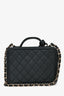 Pre-Loved Chanel™ 2019 Black Caviar Medium CC Filigree Vanity Case