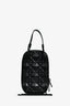 Christian Dior 2022 Black Cannage Leather 'Lady Dior Call'in Dior' Phone Holder