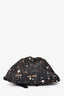 Miu Miu Black/Brown Star Printed Drawstring Pouch
