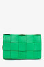 Bottega Veneta Green Leather Cassette Crossbody