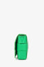 Bottega Veneta Green Leather Cassette Crossbody