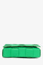 Bottega Veneta Green Leather Cassette Crossbody