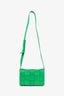 Bottega Veneta Green Leather Cassette Crossbody