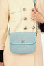 Pre-Loved Chanel™ 2021 Blue Denim Quilted CC Small Messenger Flap Bag