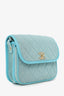 Pre-Loved Chanel™ 2021 Blue Denim Quilted CC Small Messenger Flap Bag