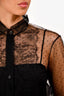 Christian Dior Mesh Button Down Shirt with Slip Size 4