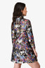 Valentino Multicoloured Embroidered Butterfly Long Sleeve Dress Size 40