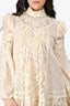 Zimmermann Cream Lace Mock Neck Dress Size 1