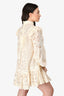 Zimmermann Cream Lace Mock Neck Dress Size 1