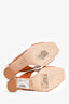 Saint Laurent Brown Leather 'Lou Lou Cross' Mules Size 37