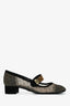 Christian Dior Black Mesh Dot Mary Janes Size 36