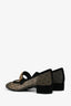 Christian Dior Black Mesh Dot Mary Janes Size 36
