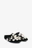 The Row Black Pom Pom Velvet Flats Size 36